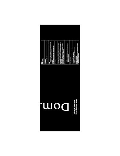 Label (Dom (8 Fl Oz Rosemary) Bottle Page 001)